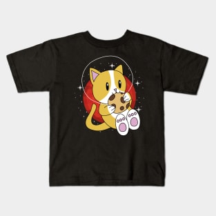 Cat Space Cookie Kids T-Shirt